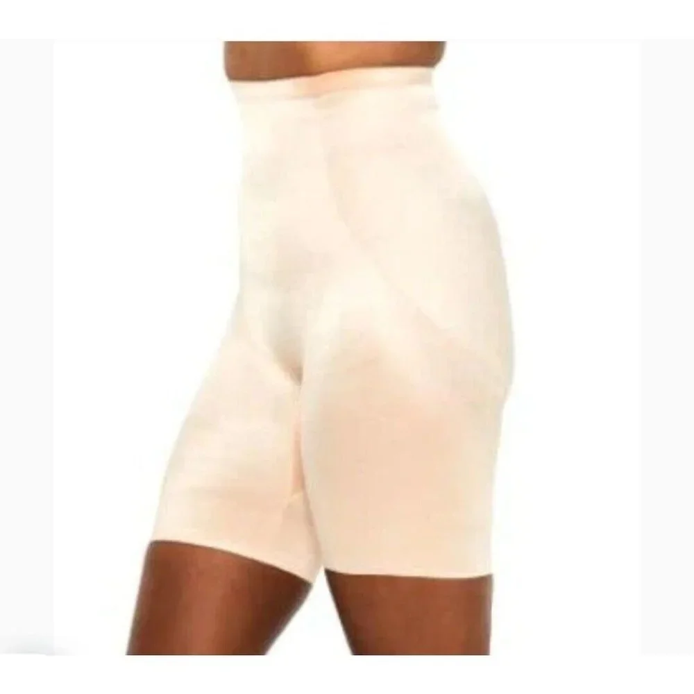 Ruby Ribbon High Waist Thigh Slimmer XS Pale Shapewear Firm Fitting Compressive - Picture 10 of 11